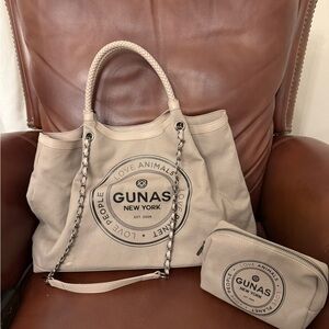 Tan Shoulder Bag with Pouch